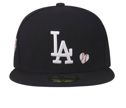 New Era Dodgers Team Heart 59FIFTY Black