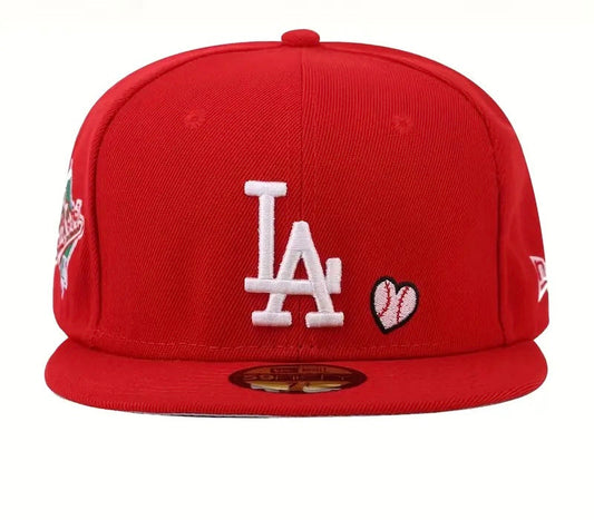 New Era Dodgers Team Heart 59FIFTY Red