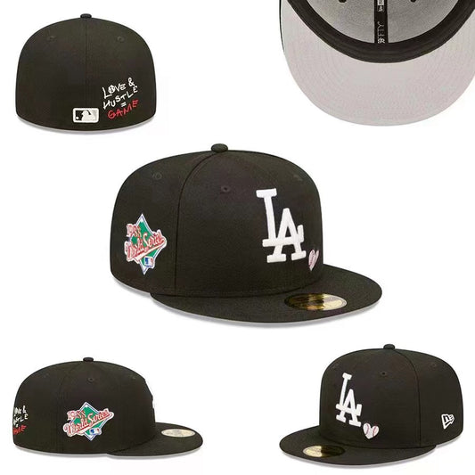 New Era Dodgers Team Heart 59FIFTY Black