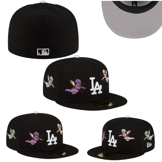 Los Angeles Dodgers New Era Born x Raised Black Cherub 59FIFTY