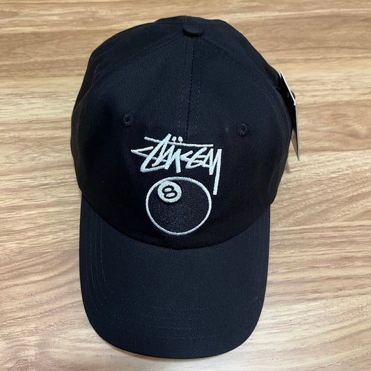 Stüssy 8 Ball Embroidered Black Cap
