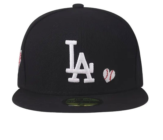 New Era Dodgers Team Heart 59FIFTY Black